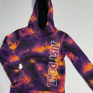 Nike: Boy Toddler Purple/Orange/Black Cosmic Galaxy Hoodie/Sweater (4T)